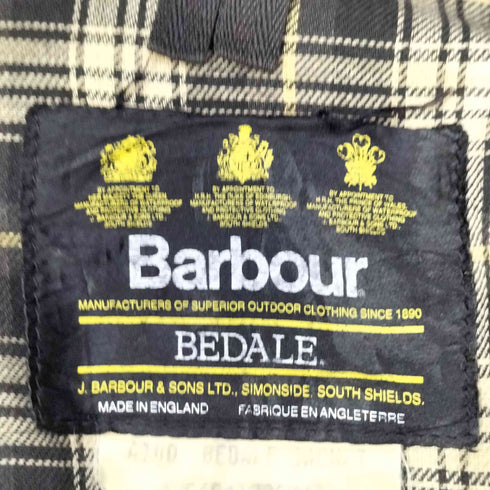 バブアー Barbour MADE IN ENGLAND 93年製 BEDALE 3ワラント オイルド ジャケット メンズ