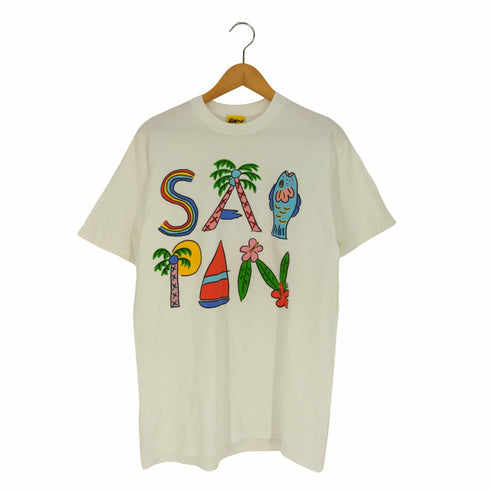 フルギ DONE SAIPAN イラストロゴプリント クルーネックTシャツ メンズ
