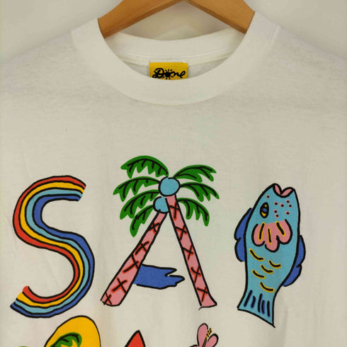 フルギ DONE SAIPAN イラストロゴプリント クルーネックTシャツ メンズ