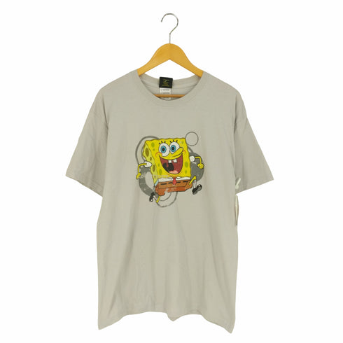 フロントキャラクタープリント クルーネックTシャツ メンズ import:L