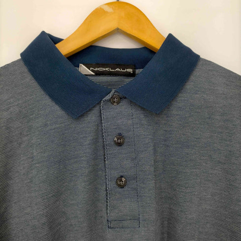 NICKLAUS 総柄鹿の子ポロシャツ メンズ import:XXL