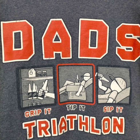 デルタプロウェイト DELTA PRO WEIGHT DADSプリント 霜降り S/S Tシャツ メンズ JPN:S