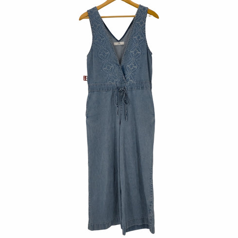 アーバンリサーチサニーレーベル URBAN RESEARCH Sonny Label クロス刺繍 デニム サロペット ワンピース レディース FREE