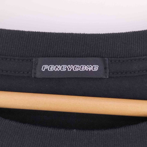 PONEYCOME フロントキャラクタープリント クルーネックTシャツ メンズ JPN:L