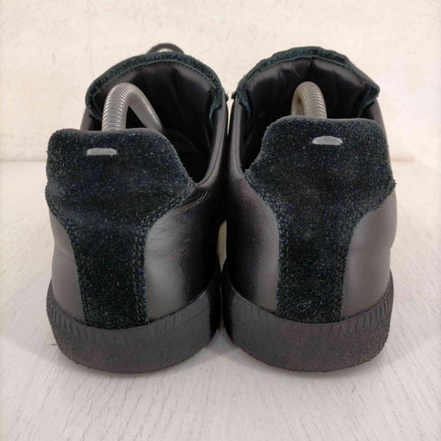 メゾンマルジェラ Maison Margiela 22 Lambskin and calf-split オールブラックジャーマントレーナー メンズ EUR:42