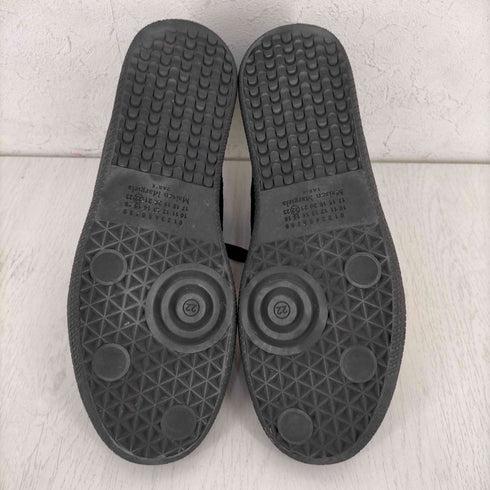メゾンマルジェラ Maison Margiela 22 Lambskin and calf-split オールブラックジャーマントレーナー メンズ EUR:42