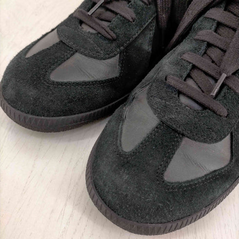 メゾンマルジェラ Maison Margiela 22 Lambskin and calf-split オールブラックジャーマントレーナー メンズ EUR:42