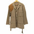 バナナリパブリック BANANA REPUBLIC 80s前期 ショルダーレザー コットン ベルト付き ハンティングジャケット メンズ import:L