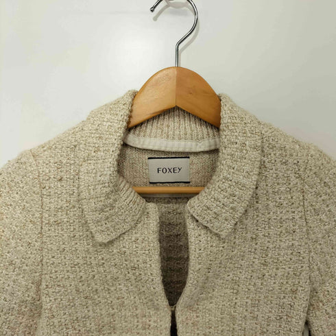 フォクシー FOXEY ツイードニットジャケット レディース 38