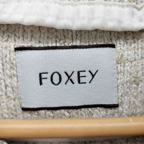 フォクシー FOXEY ツイードニットジャケット レディース 38