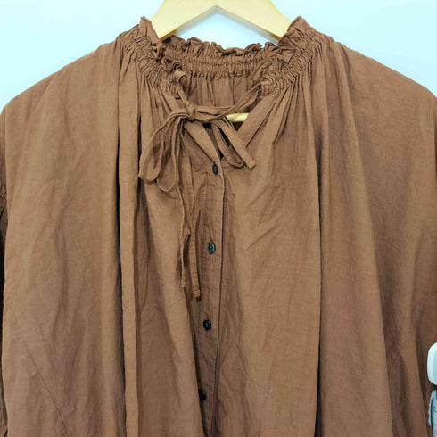 ネストローブ nest Robe コットンラミーバルーンスリーブワンピース レディース FREE