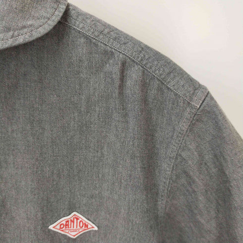 ダントン DANTON LINEN CLOTH PULLOVER S/S SHIRTS メンズ 42
