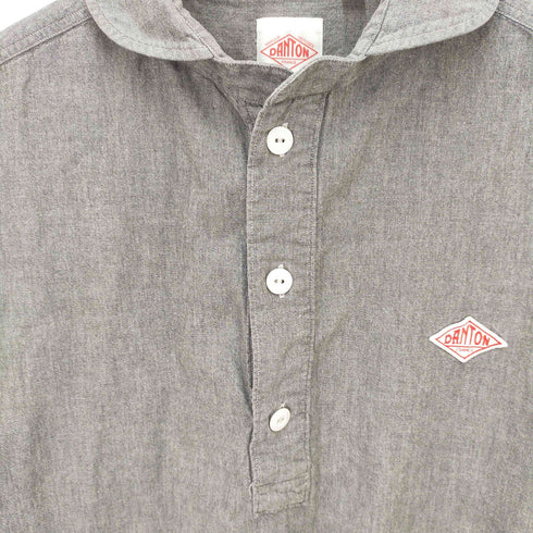 ダントン DANTON LINEN CLOTH PULLOVER S/S SHIRTS メンズ 42