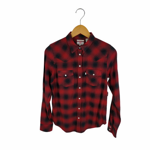 リーバイス Levis CLASSIC FIT チェック柄ウエスタンシャツ レディース JPN:S