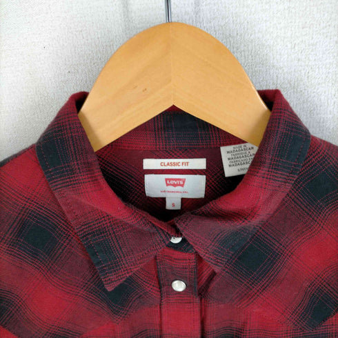 リーバイス Levis CLASSIC FIT チェック柄ウエスタンシャツ レディース JPN:S