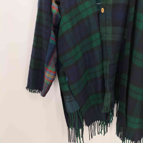 オールドパーク OLDPARK 2022AW MINED チェックマフラーカーディガン Check MufflerCardigan メンズ