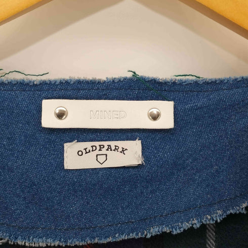 オールドパーク OLDPARK 2022AW MINED チェックマフラーカーディガン Check MufflerCardigan メンズ