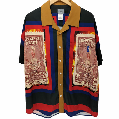 フメイ WANNA STAMP SS SHIRTS 開襟シャツ メンズ import:L