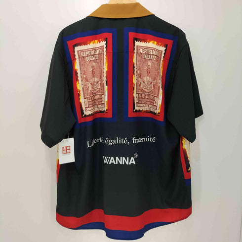 フメイ WANNA STAMP SS SHIRTS 開襟シャツ メンズ import:L
