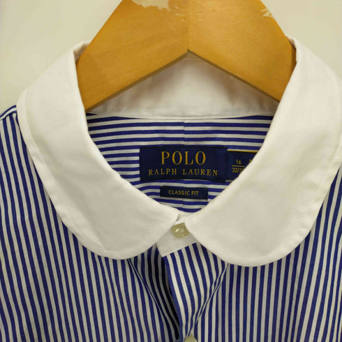 ポロラルフローレン POLO RALPH LAUREN インドネシア製 CLASSICFIT ストライプポプリンシャツ メンズ 32/33
