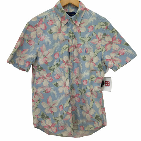ラルフローレン RALPH LAUREN CLASSIC FIT アロハプリント半袖ボタンダウンシャツ メンズ M