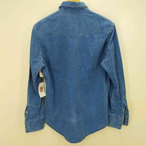 ラングラー Wrangler ベロア調コットン ウエスタンシャツ メンズ JPN:M