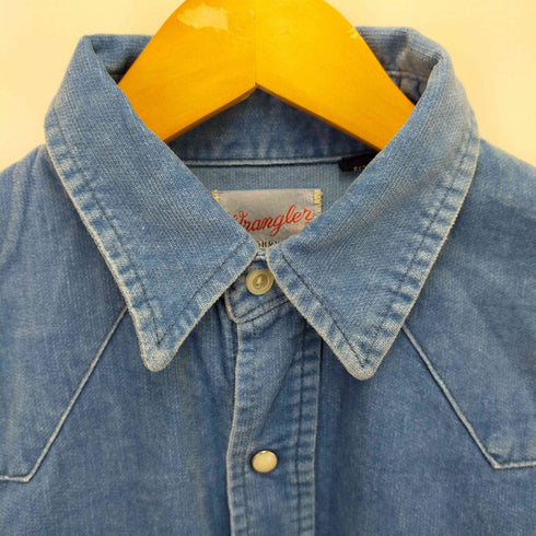 ラングラー Wrangler ベロア調コットン ウエスタンシャツ メンズ JPN:M