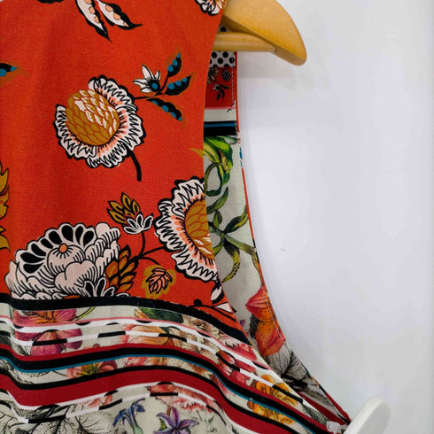 デシグアル Desigual Short Dress Woman Vest Karin 花柄ノースリーブワンピ―ス レディース EUR:46