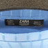 ザラ ZARA BLACK AND BLUE RIBBED DRESS WITH RUCHING レディース JPN:L