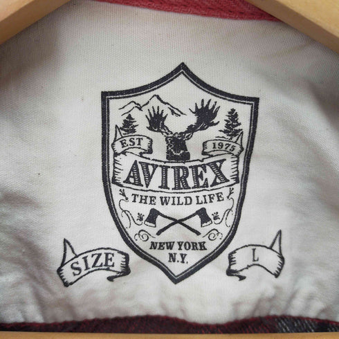 アヴィレックス AVIREX バック刺繍ネルシャツ メンズ L
