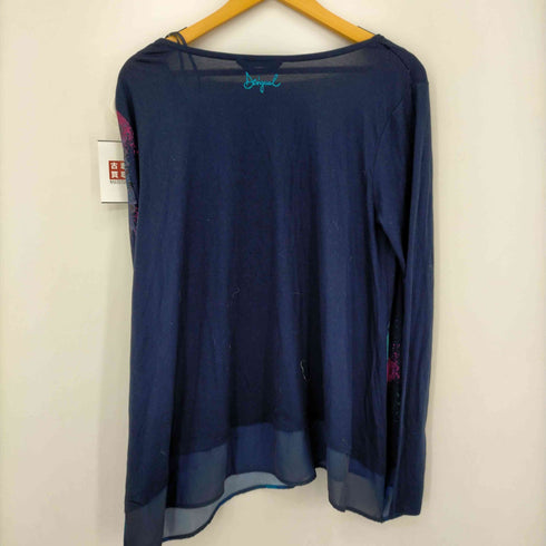 デシグアル Desigual Blouse BOLONIA Regular Fit ビジューフラワープリントカットソー レディース import:XL