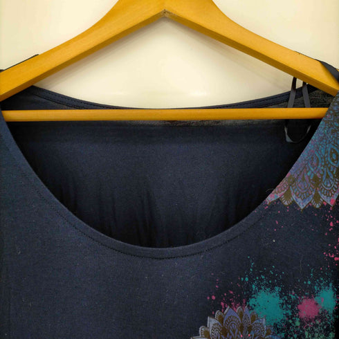 デシグアル Desigual Blouse BOLONIA Regular Fit ビジューフラワープリントカットソー レディース import:XL