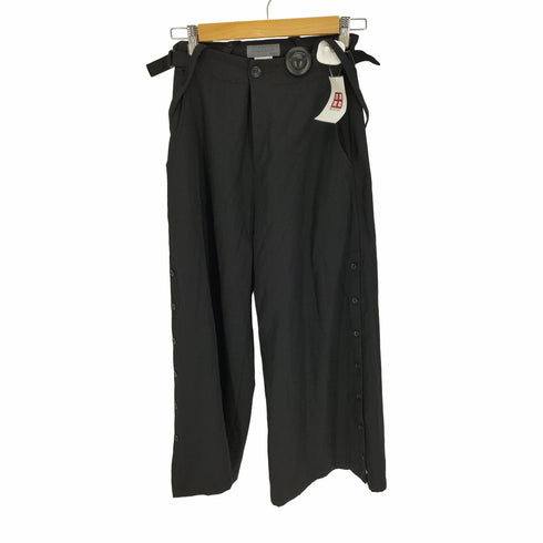 ヨウジヤマモト プリュスノアール YOHJI YAMAMOTO+NOIR 21SS サイドボタン ワイド キャミ オールインワン パンツ レディース 1
