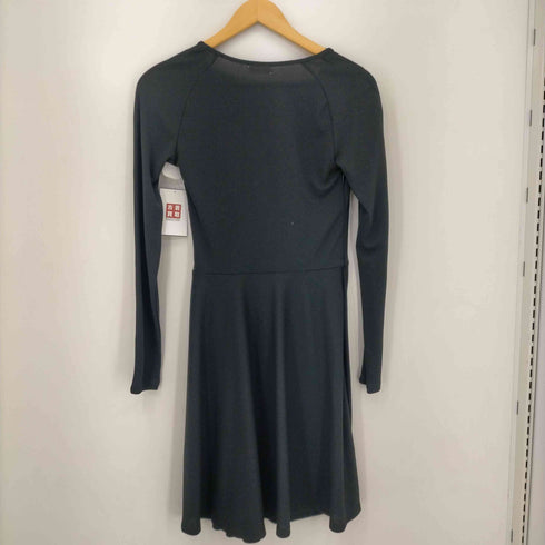 ジョンガリアーノ JOHN GALLIANO MADE IN ITALY ウエストデザインポリVネックワンピ―ス レディース 26/40