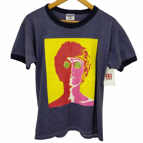 ジャージーズ JERZEES ダイヤマークタグ アーティストプリントTシャツ サイケデリック 片面プリント 人物 メンズ M