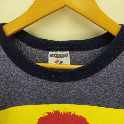ジャージーズ JERZEES ダイヤマークタグ アーティストプリントTシャツ サイケデリック 片面プリント 人物 メンズ M