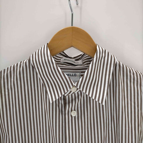 マディソンブルー MADISONBLUE OVERSIZED SPLIT TUCK OP B.STRIPE レディース S