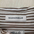 マディソンブルー MADISONBLUE OVERSIZED SPLIT TUCK OP B.STRIPE レディース S