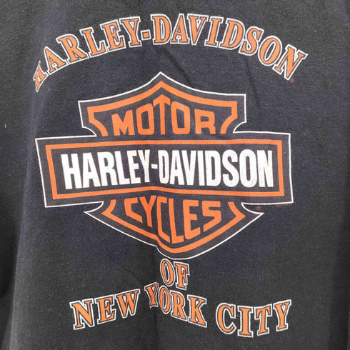 ハーレーダビッドソン HARLEY-DAVIDSON 両面プリント クロップド L/S カットソー レディース