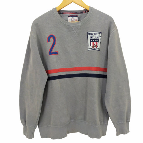 ビバリーヒルズポロクラブ BEVERLY HILLS POLO CLUB ナンバリングクルーネックトレーナー メンズ XXL