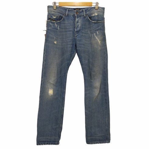 ディーゼルブラックゴールド DIESEL BLACK GOLD イタリア製 crave クラッシュ加工デニムパンツ メンズ 29