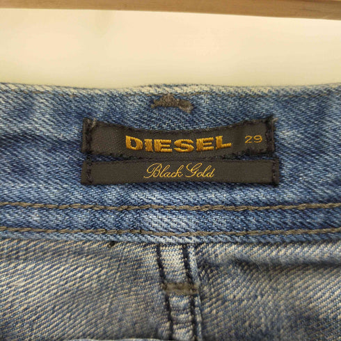 ディーゼルブラックゴールド DIESEL BLACK GOLD イタリア製 crave クラッシュ加工デニムパンツ メンズ 29