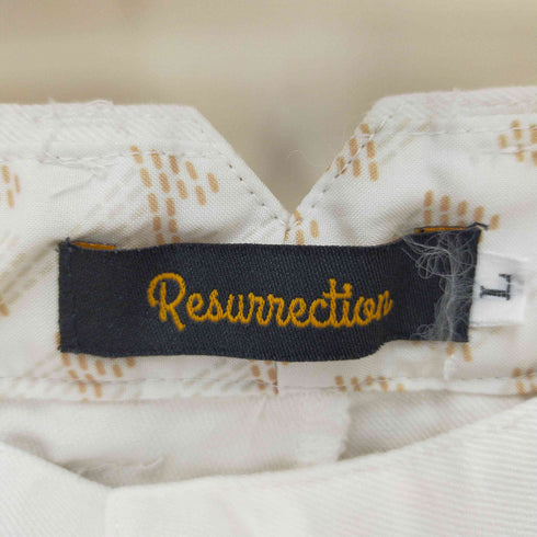 Resurrection 刺繍デザインハーフパンツ メンズ L