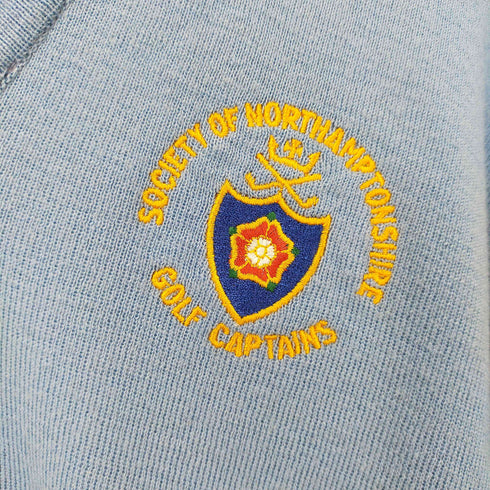バルモラル Balmoral ワンポイント刺繍Vネックニットセーター メンズ 44