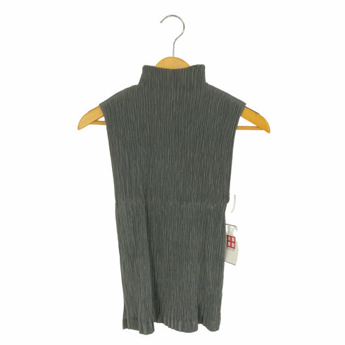 イッセイミヤケ ISSEY MIYAKE FETE ボトルネック プリーツ ノースリーブカットソー レディース 02