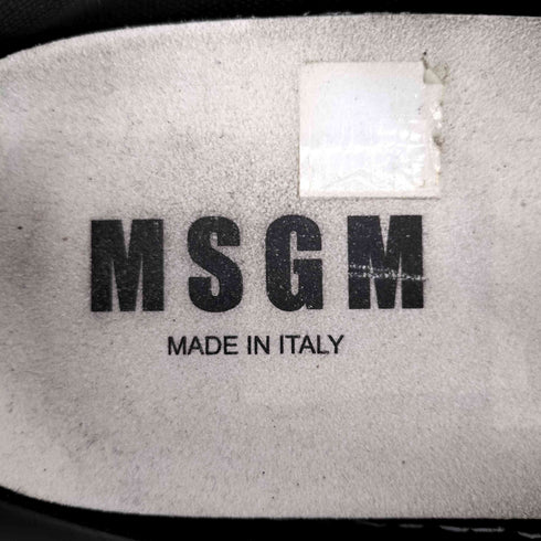 エムエスジーエム MSGM 総柄 ロゴ スリッポン メンズ 43