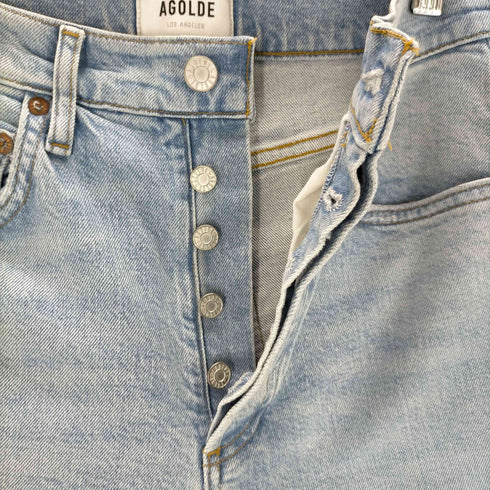 AGOLDE Riley High Rise Straight Crop Jean メンズ