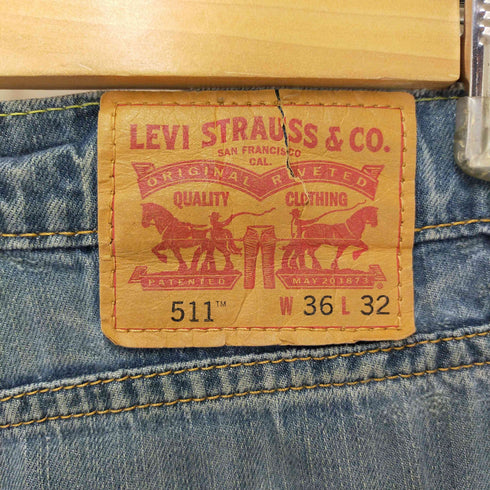 リーバイス Levis コロンビア製 511 ダメージデニムパンツ メンズ W36L32