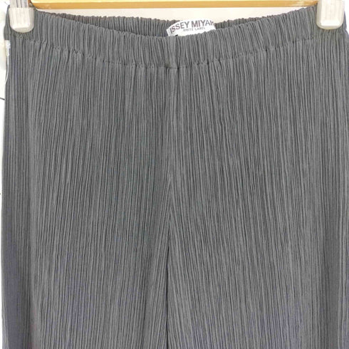 イッセイミヤケ ISSEY MIYAKE WHITE LABEL プリーツ ワイドパンツ レディース 0