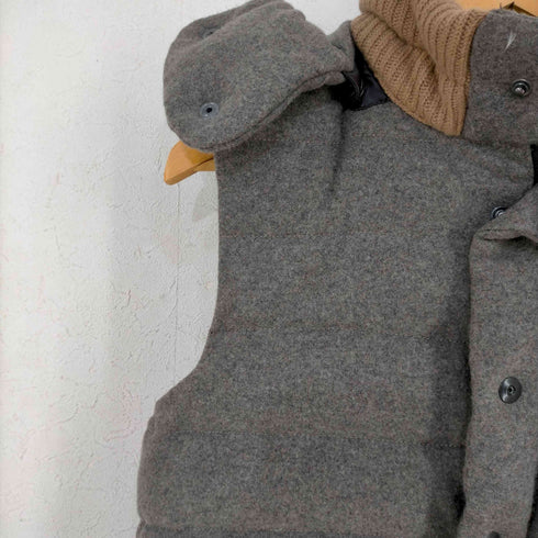ケミット Kemit カシミヤ混 ダウンベスト メンズ 46